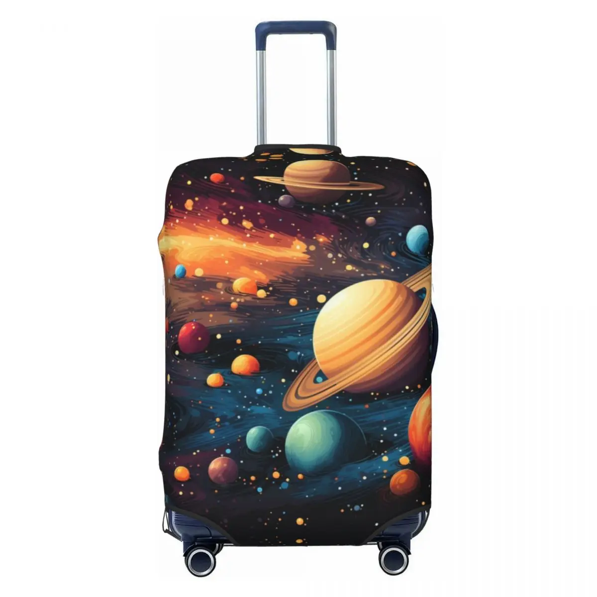 Funny Planet Suitcase Cover Flight Our Galaxy Strectch Luggage Supplies Business Protector Christmas Gift