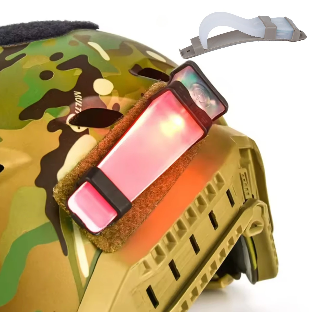 Waterproof Outdoor Survival Safety Signal Flash LAMP Tactical FMA Helmet White Blue Green Red IR Strobe