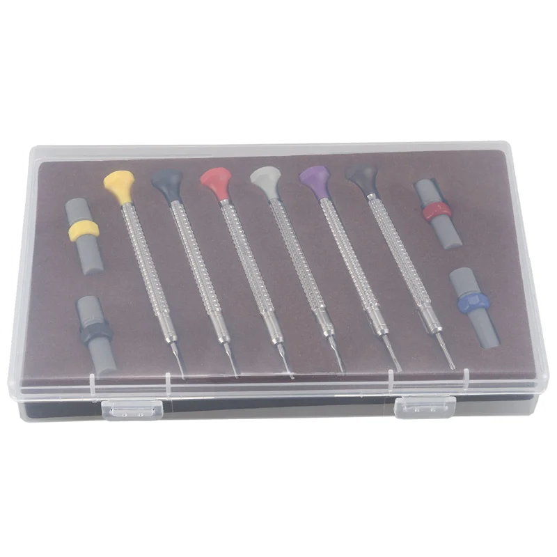 6Pcs Steel Watch Screwdrivers & 4Pcs Cutter Heads Set Precision Watchmaker Screwdrivers for Repair Watch Tools