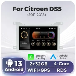 Wireless Carplay Android Auto For Citroen DS 5 DS5 Navigation GPS Stereo 508 Car Radio Multimedia Video Player Head Unit WIFI