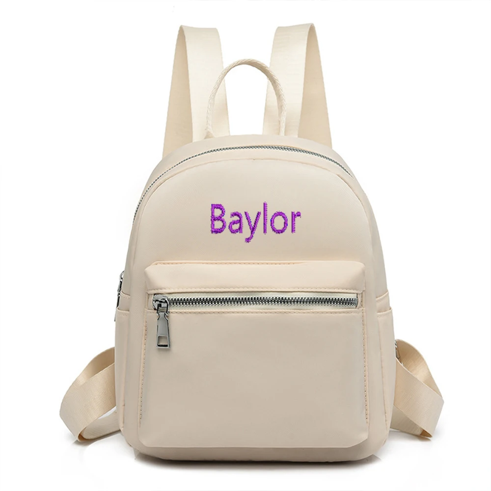 

Personalized Customization, Simple And Casual Oxford Cloth backpack, College Style Backpack, Embroidered Gift Bag with name