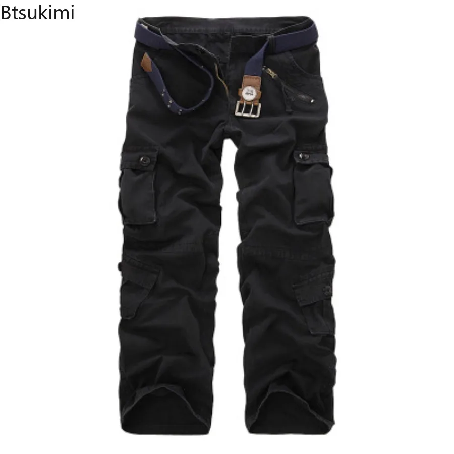 Oversized Cargo Pants Autumn New Men's Casual Multi-Pocket Cotton Overalls Trousers Vintage Camouflage Loose Joggers Pants Male