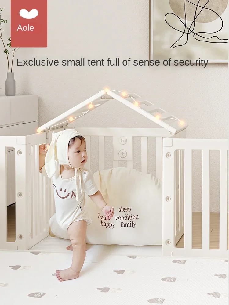 Tqh Game Fence Protective Grating Baby Living Room Baby Indoor Home Toddler Child Play Mat Ground Fence