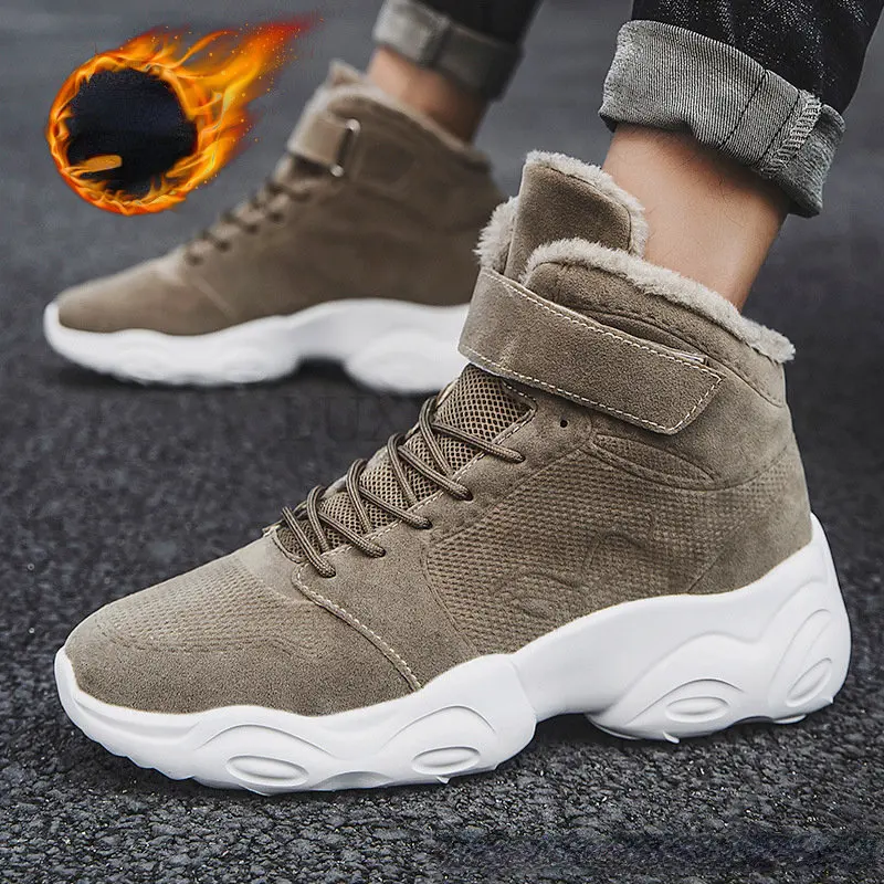 Mannen Werken Laarzen Comfort Desert Retro Casual Hoge Top Voor Fall Winter Antislip Wandelen Laarsjes Schoenen 2022 Nieuwe