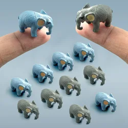 10Pcs Little Elephant Bonsai Figurine Diy Home Decor Micro Landscape Miniature Fairy Garden Decoration Accessories Animal Statue