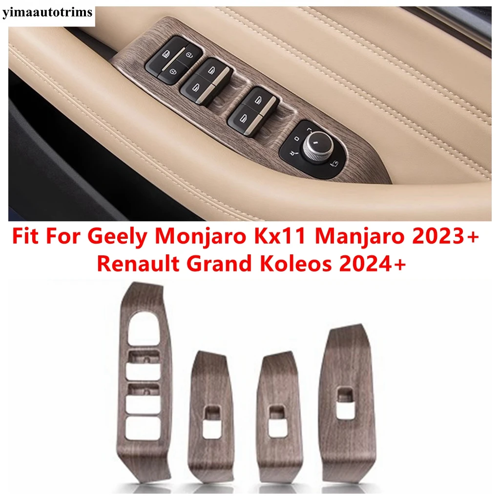 

Window Lift Button Panel Cover Trim Accessories For Geely Monjaro Kx11 Manjaro 2023 2024 2025 / Renault Grand Koleos 2024 2025