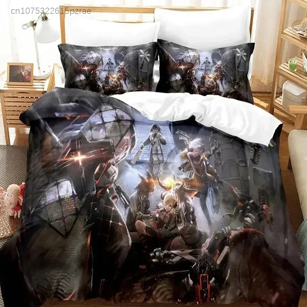 Kawaii Anime Arknights Bedding Set For Bedroom Soft Modern Bedspreads Comefortable Kids Duvet Cover Quilt Cover And Pillowcase 4