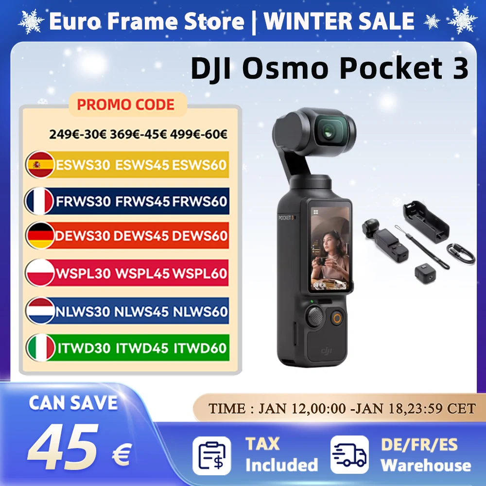 DJI Osmo Pocket 3 Powerful 1-Inch Sensor 4K/120fps  2-Inch Rotatable Touchscreen original brand new in stock