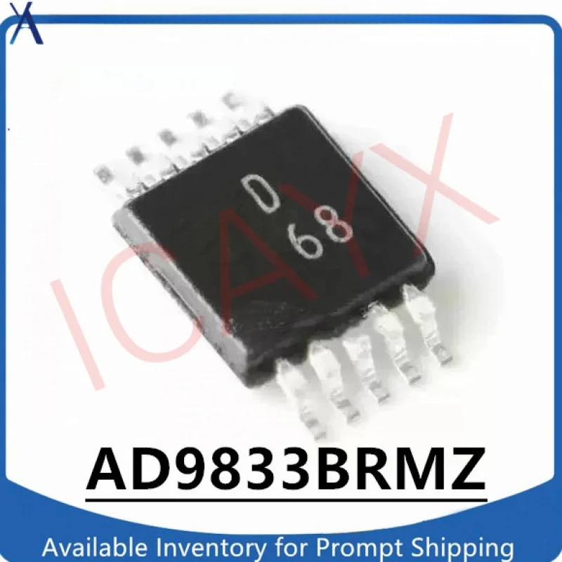 1PCS AD9833BRMZ AD9833 MSOP-10 Silk Screen D68 Original Programmable Waveform Generator in Stock