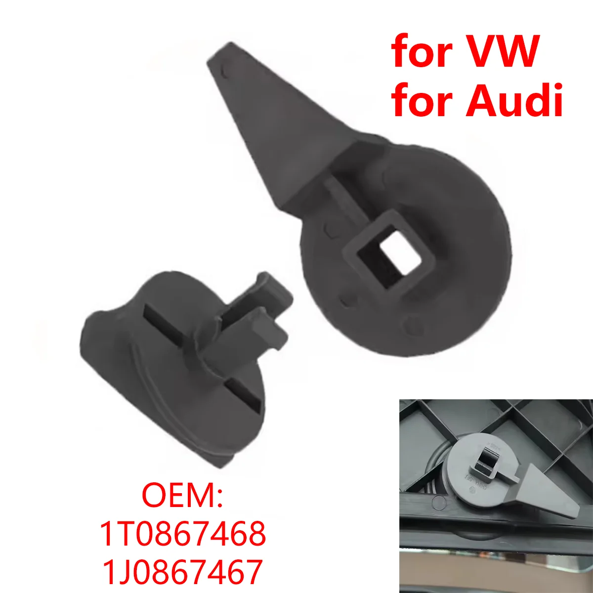 

1J0867467 for VW Passat Golf for Audi A5 S5 Car Trunk Lining Locking Bolts Warning Triangle Knob Button Bracket Clip