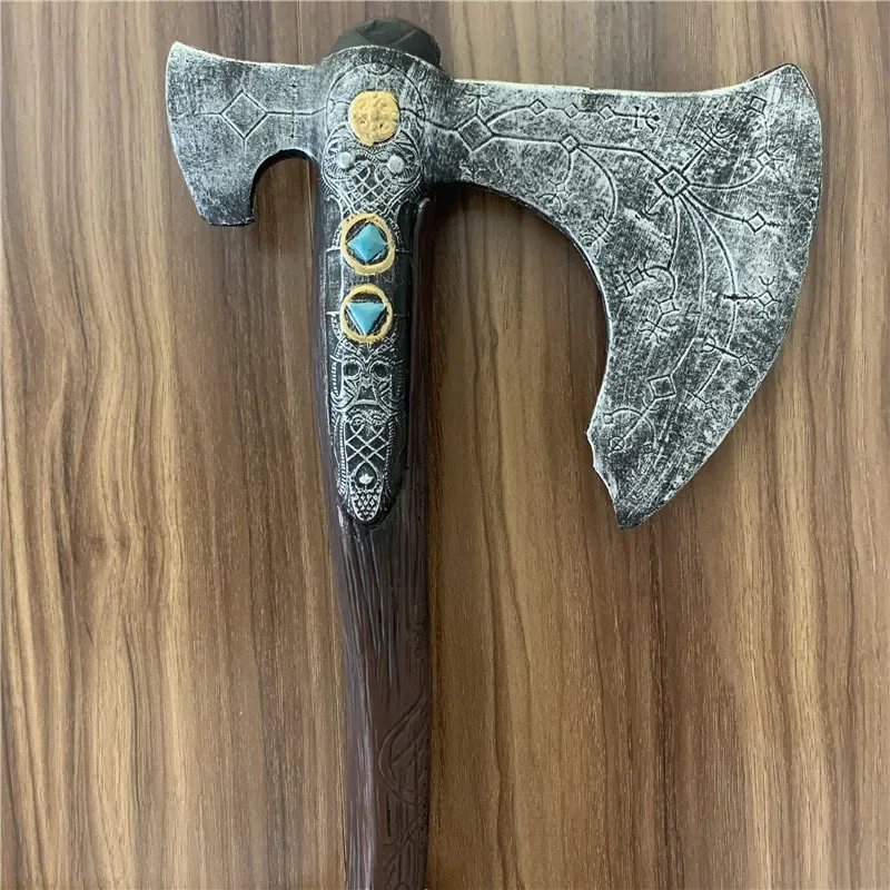 WW 1:1 Cosplay War Beast Weapon Thor's Stormbreaker Role Playing Game Chaos Blade Axe Guardian Shield Carnival Safety PU Weapon