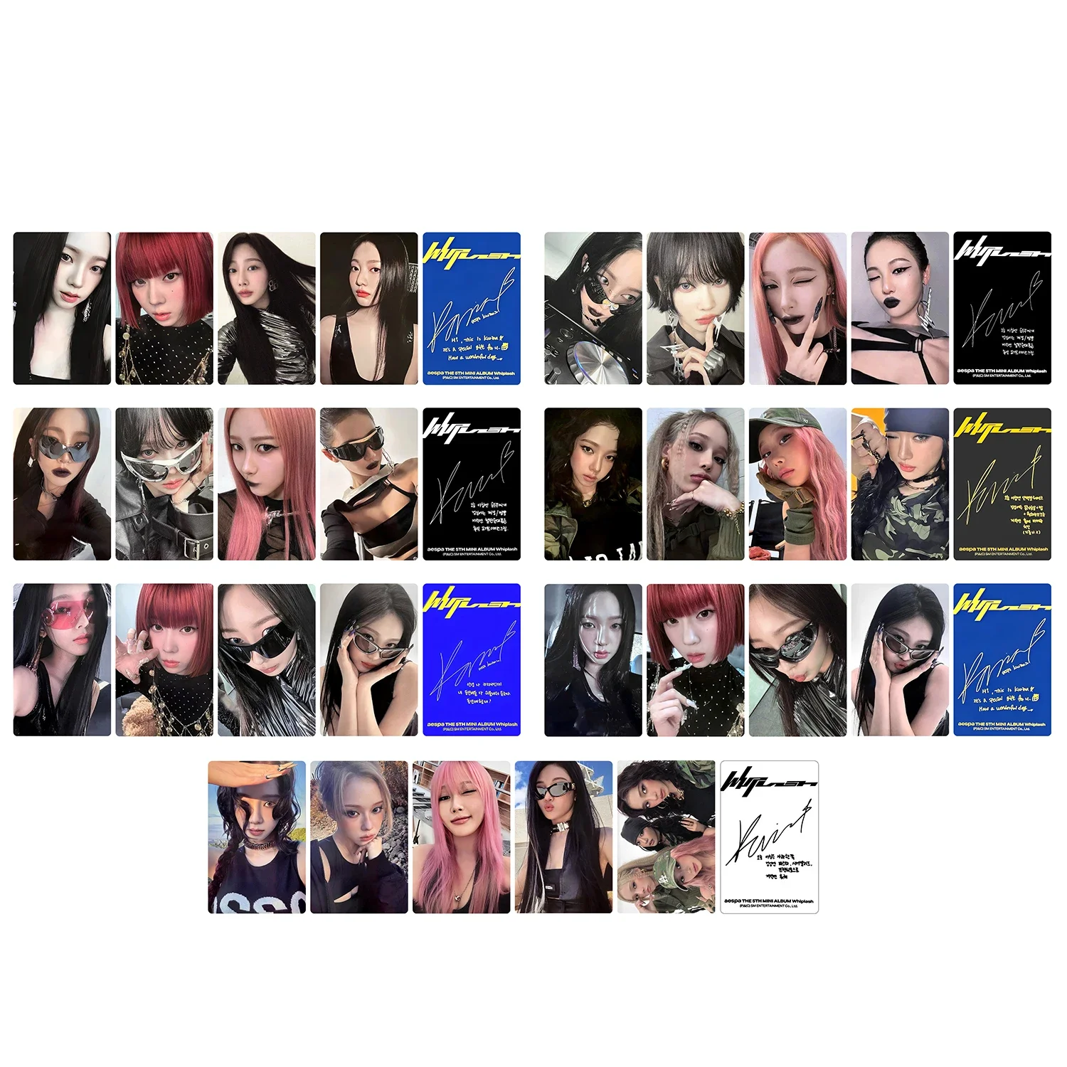 Kpop Mini Postcard Lomo Card Set Idol Photocard HD Printed for Fans Collection Scrapbooking