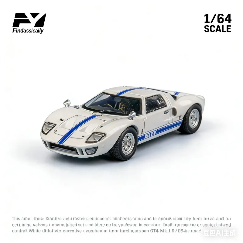 

Find a classic 1:64 Ford GT40 MK1 white roadster version cast-aluminum car model, suitable for boys as a collection toy.