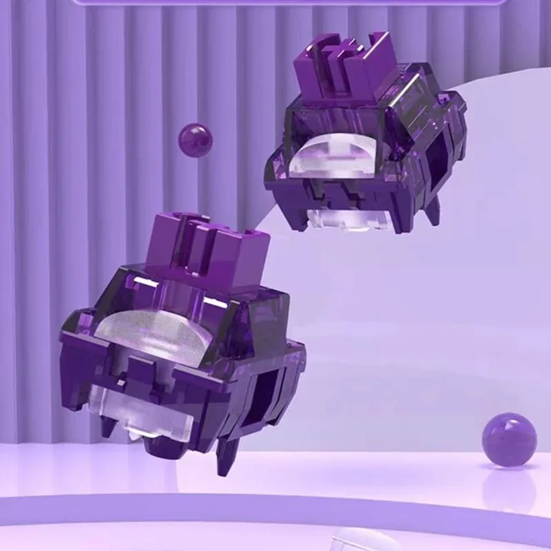 TTC المشتعلة الأرجواني Keyswitch V2 الخطي التبديل 42 جرام 3 دبابيس مكتب ألعاب الإلكترونية الرياضة لوحة المفاتيح الميكانيكية Lubed مفاتيح