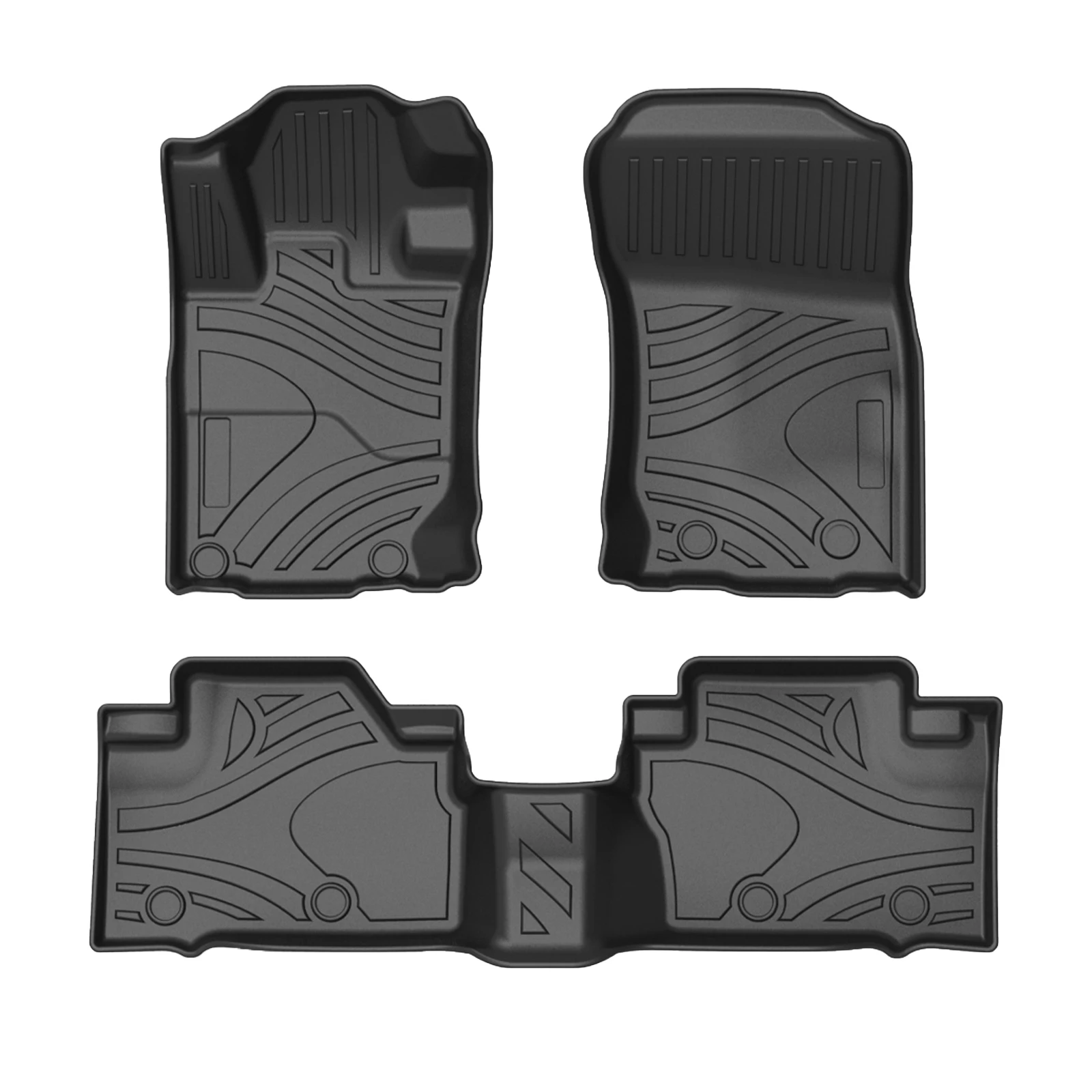 Car Floor Mats for Pajero Sport Montero Sport 2015-2019  Trunk Backrest Pad TPE