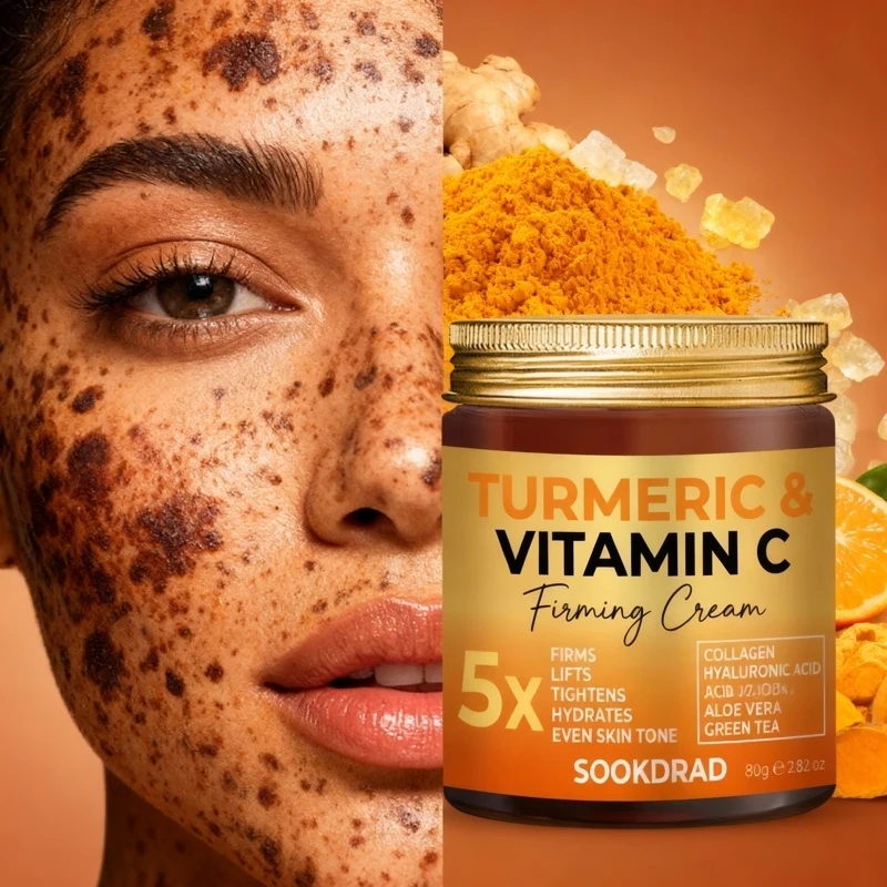 Crema Aclarante para Manchas Oscuras, enriquecida con arbutina, ácido kójico y niacinamida, y fortificada con vitaminas A/B/C y tranexamico.