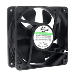 SXDOOL EC Motor Cooling Fan 120mm X 38mm AC 110V 115V 220V 230V Dual Ball 3000RPM 126CFM Powerful Computer Cabinets Axial Fans