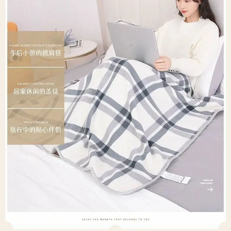 بطانية قيلولة، بطانية دافئة بعد الولادة للمكتب، شال طالب متعدد الوظائف، بطانية هدية، شال خارجي، للنوم ليلاً