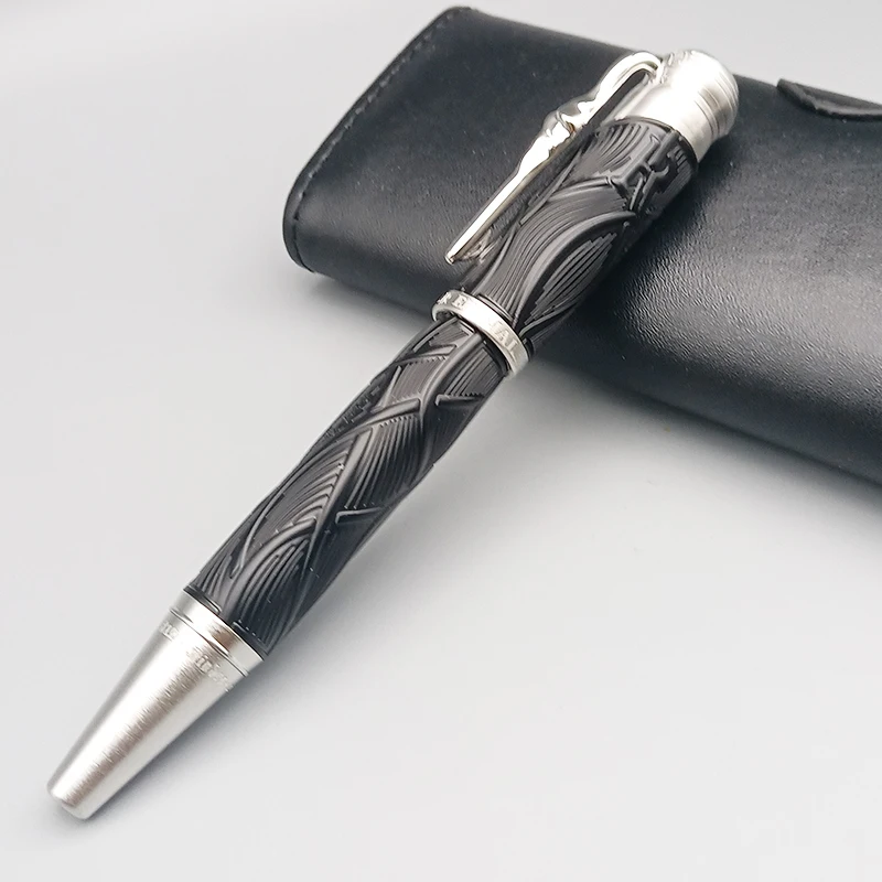 قلم MB فاخر قلم الكرات الدوّارة قلم حبر جاف هدايا الكتابة التجارية للرجال والنساء أدوات مكتبية مميزة