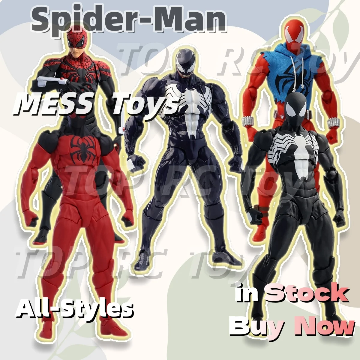Bonecos de Ação Venom Anime de Todos os Estilos, Homem-Aranha Preto, Lethal Neighbor, Brinquedos Genuínos, Presente de Aniversário para Coleção de Adultos