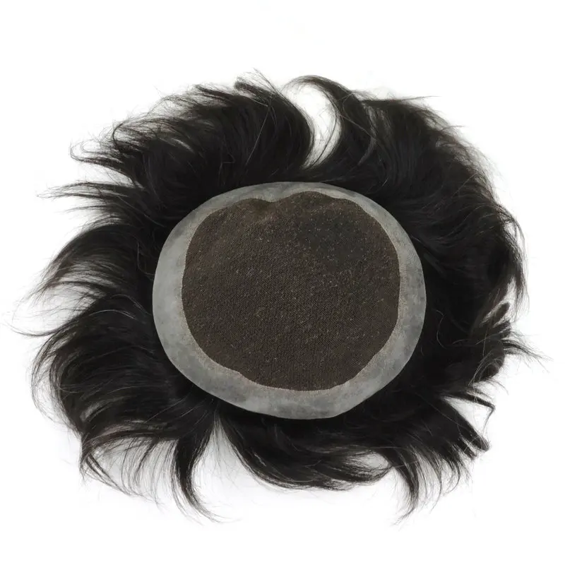 

Hstonir Australia Toupee Wigs For Men Lace With Poly Coated Indian Remy Hair Replacement Natural Looking H036