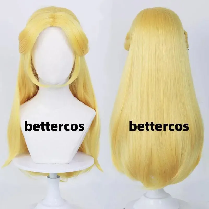 

New Arrive Alice Cosplay Wig Alice in Wonderland Cosplay Long Straight Yellow Golden Heat Resistant Hair Anime Wigs + Wig Cap