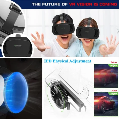 Imagen 2 del producto G10 IMAX películas 3D pantalla gigante gafas de realidad Virtual Google caja de cartón casco VR para teléfono de 4,7-7 "", compatible con controlador de juego