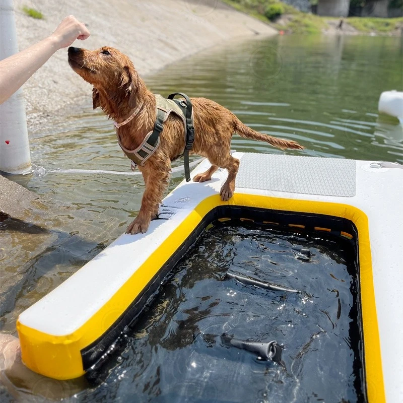 Dog Ladder Water Entertainment EVA Skid Board Yacht Inflatable Combination Surf Bodyboard Pet Water Assist Board