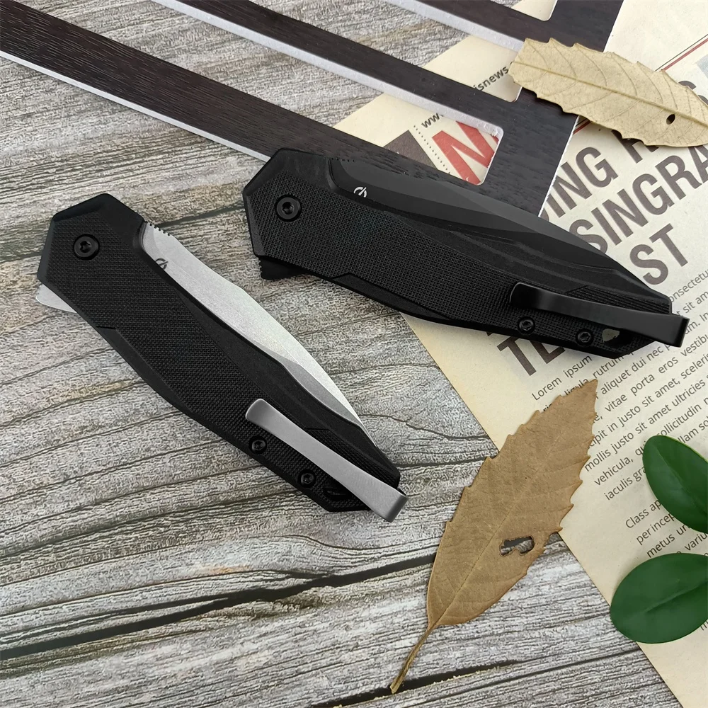 KS 2041 High Quality Folding Knife Outdoor EDC Pocket Knives D2 Blade Nylon Glass Fiber Handle Camping Hiking Hunting Tools