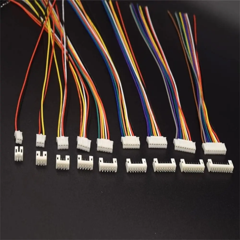 2/3/4/5/6/7/8/9/10 Pin Male Female Plug Head Wire Cable Terminal Wire Terminal Wires XH 2.54mm Wire Cable Wire Cable Connector