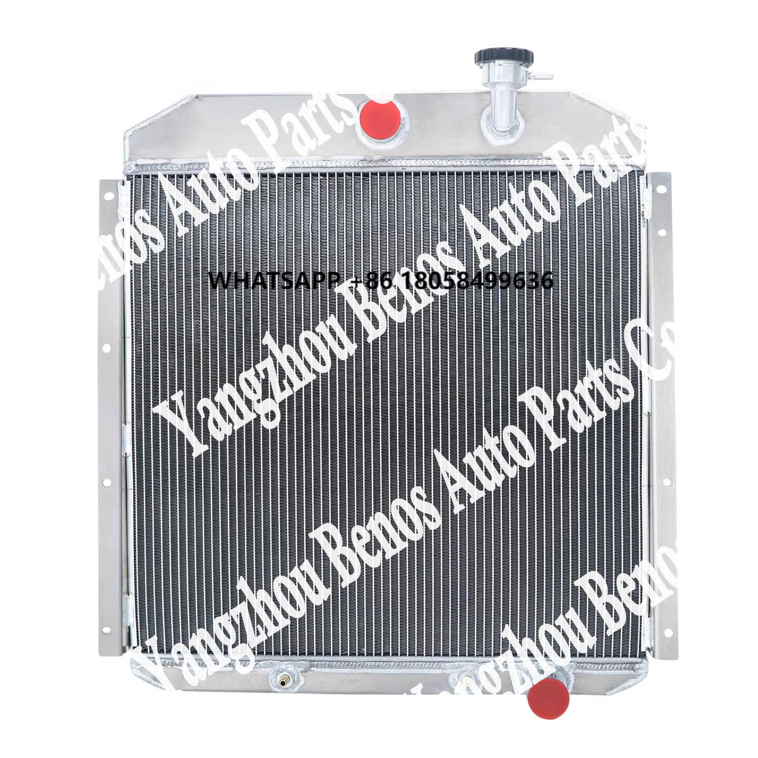 

4-Row Aluminum Radiator+Shroud+16" Fan+Relay for GMC Truck 4.4L-6.1L 1955-59 1958