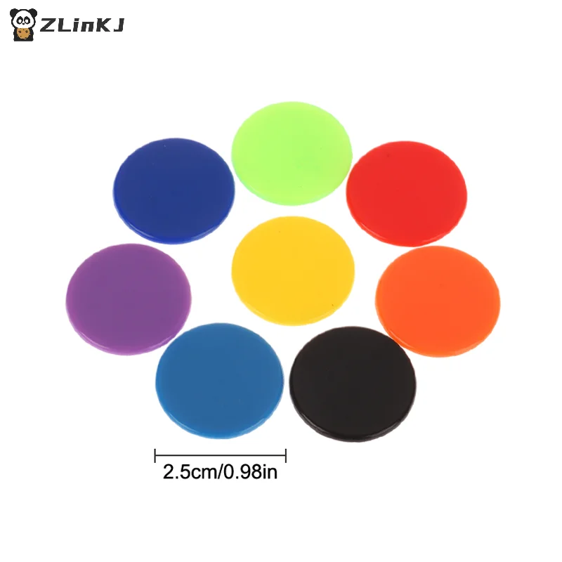 100Pcs/pack 25MM Plastic Montessori Learning Education Math Toy Plastic Poker Chips Bingo Chip Markers Token - view 5