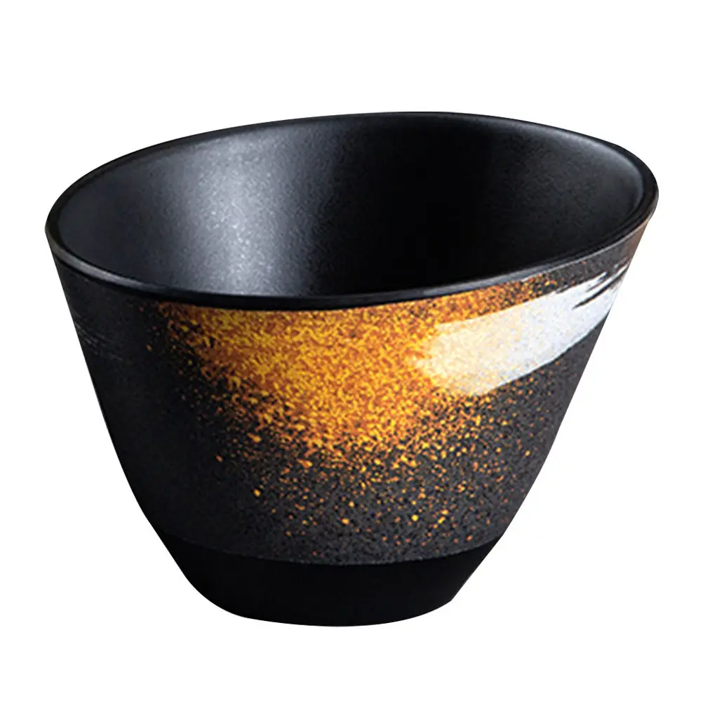 Tazón de melamina con boca oblicua para salsas, ideal para restaurantes, buffets, ensaladas, verduras en conserva, rábanos rallados, algas marinas y hot pot.