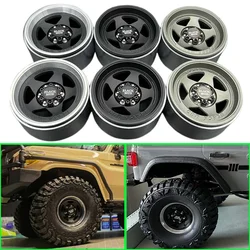 4pcs 1.9/2.2 Inches Metal Wheel Hub for 1/10 RC Crawler YIKONG TRX4 Land Rover Defender