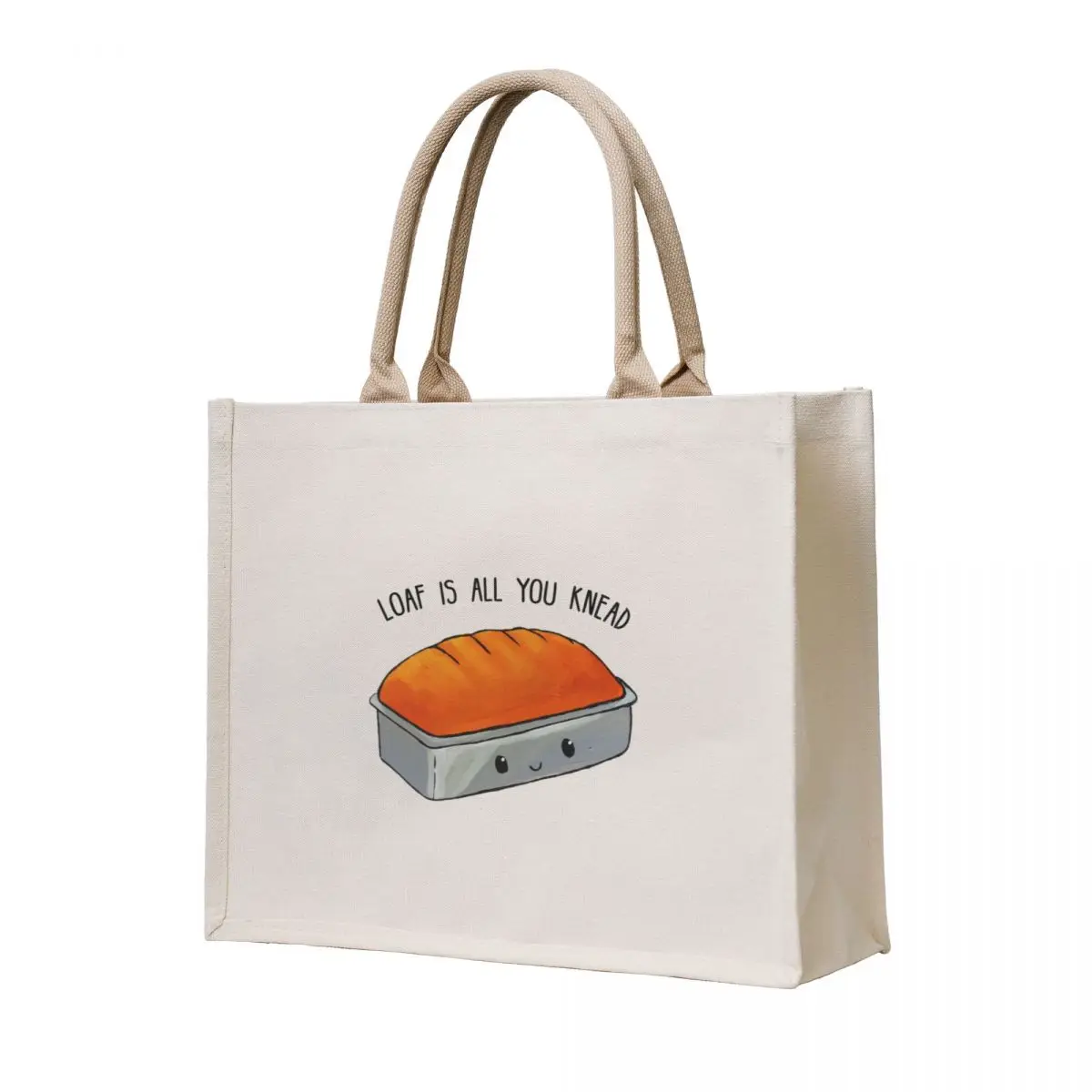 

Food Pun - Loaf is All You Knead Tote Bag shopping trolley bag women bag Gift custom canvas