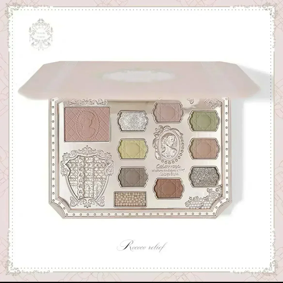 Colorrose Angel reliëf oogschaduwpalet Blush hoogglans geïntegreerd palet Shimmer Shine Nude Eye Glitter make-uppalet