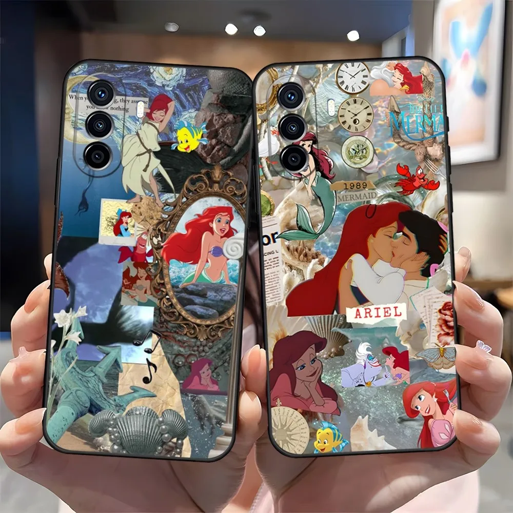 Princess Ariel Phone Case 2023 NEW For Huawei P30Pro P50 P40 P20 P10 P9 Y7 Y9S Lite Honor X8 X7 70 Pro Psmart Coque