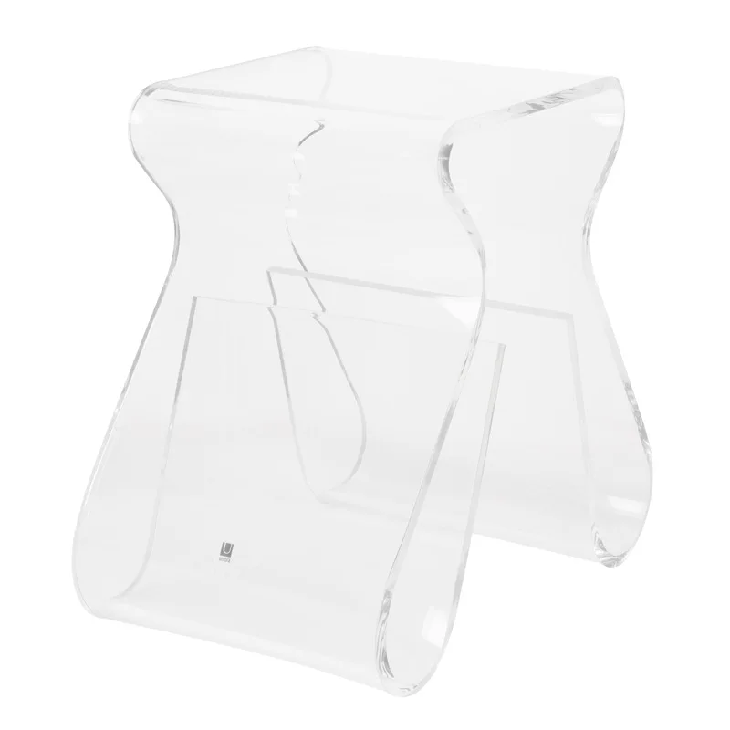 Creative stool transparent acrylic edge few living room ornament stool household storage stool