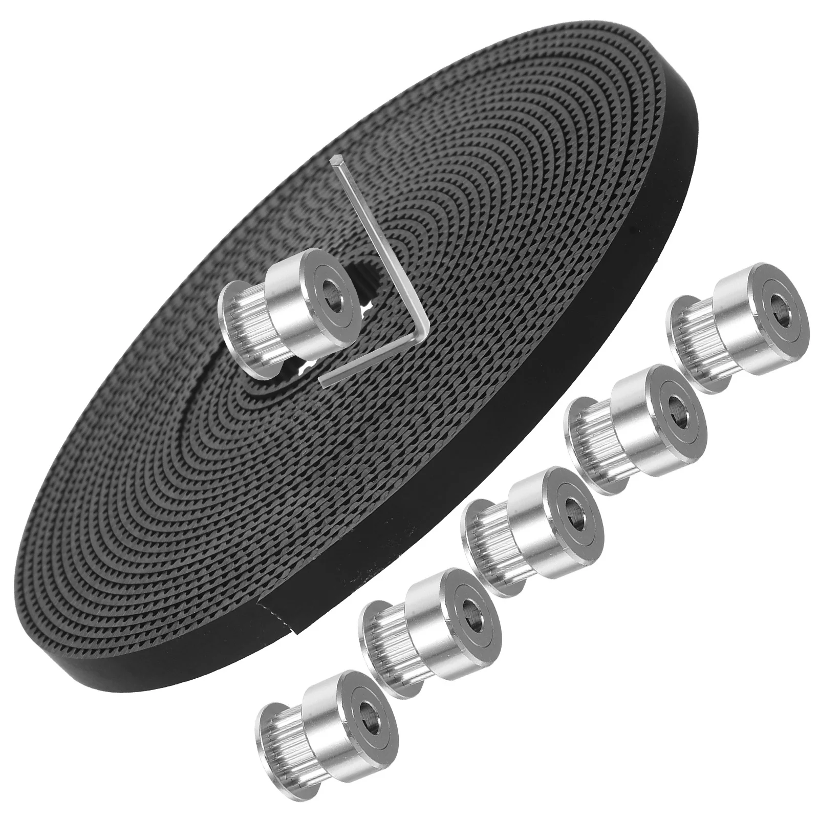 

1 Set 5M Gt2 Timing Belt Kit 20 Teeth Pulley Wheel For 3D Printer Replacement Accessories Belt Pulley High Precision Linear