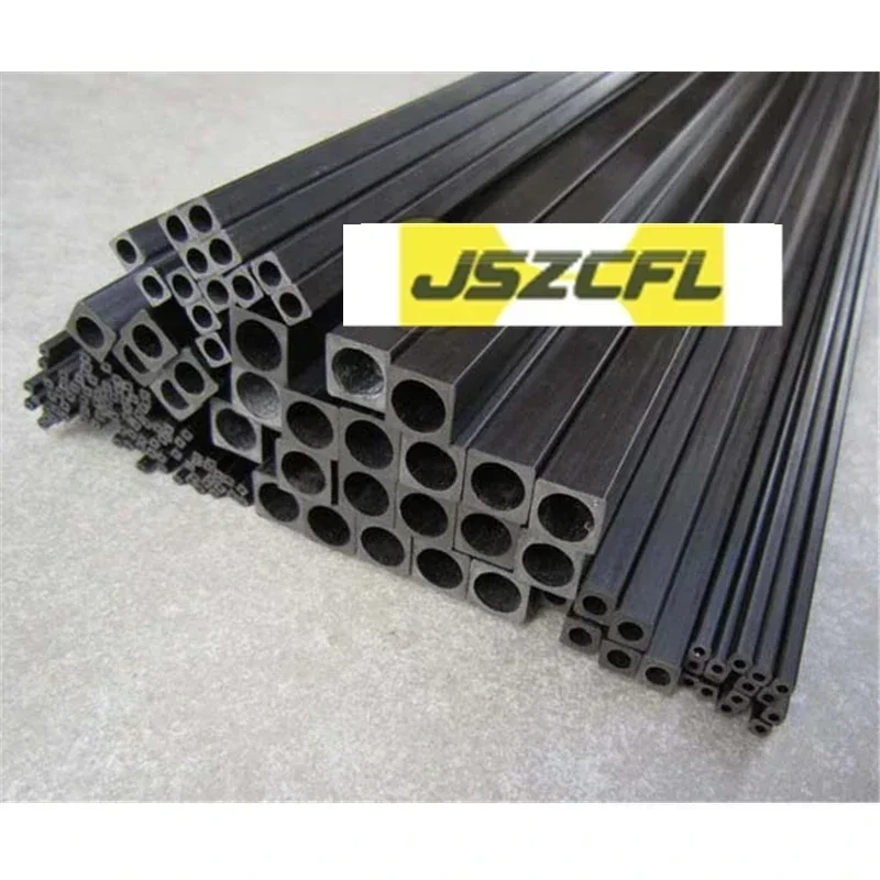 

6PCS Carbon Fiber Square Tube 3-60MM Carbon Fiber Outer Square Inner Square Tube 500mm