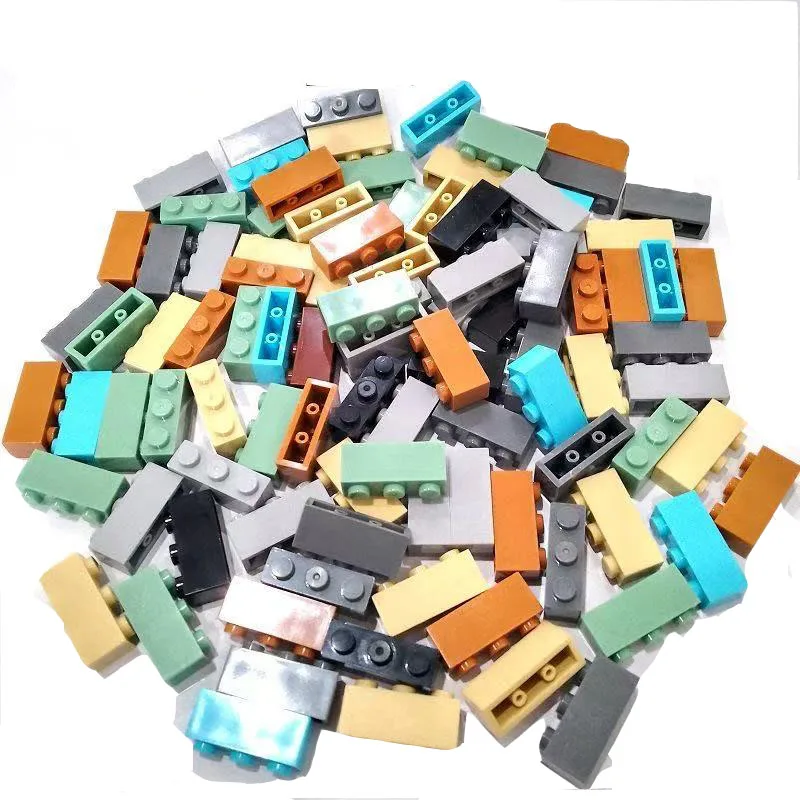 

80 шт., строительные блоки «сделай сам», толстые фигурки, кирпичи, 1x3 точки, образовательный креативный размер, совместимый с пластиковыми игрушками для детей 3622