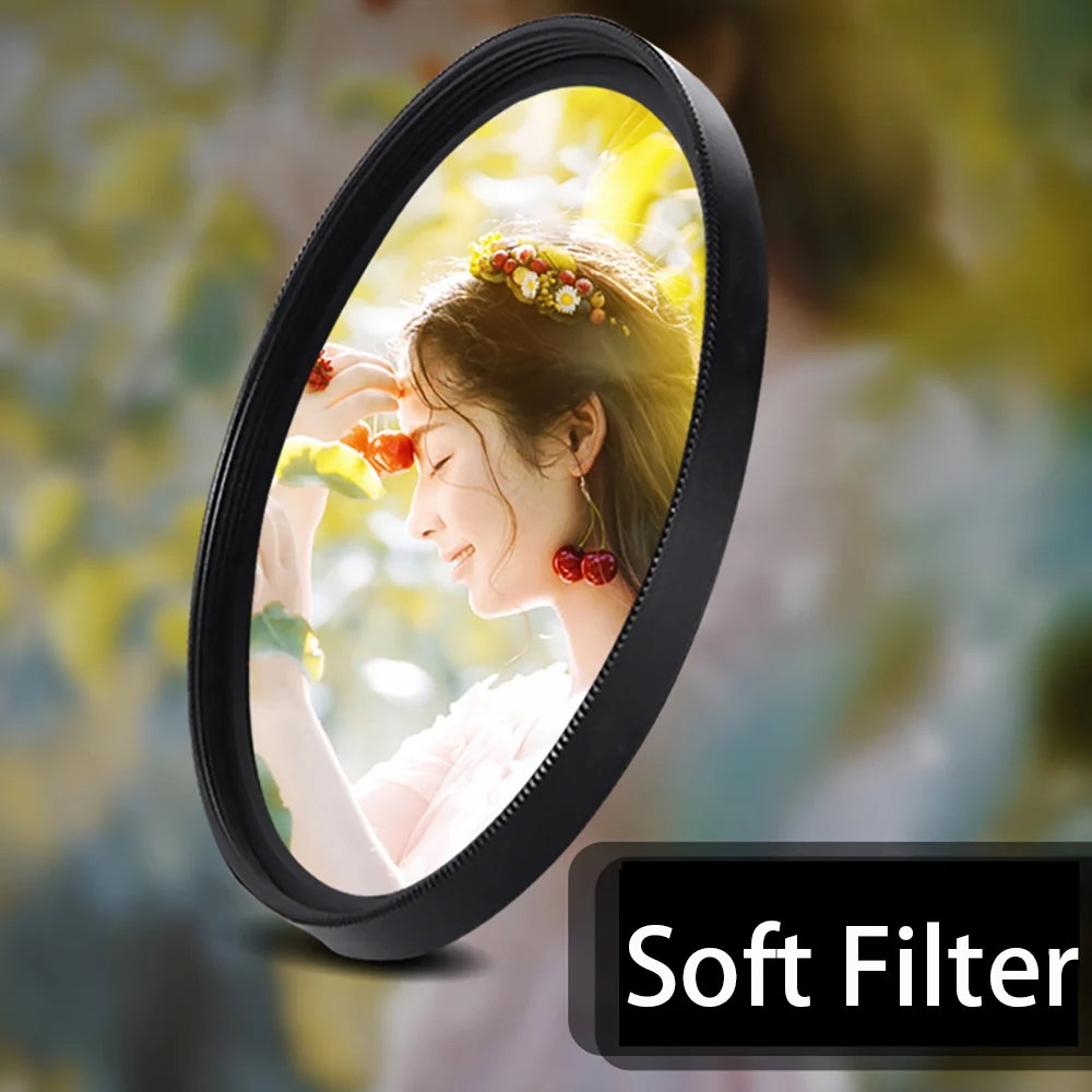 Mist Filter Soft Focus For Canon Nikon Sony 37/40.5/43/46/49/52/55/58/62/67/72/82mm Dreamy Hazy Diffuser DSLR Camera Filtor Bag