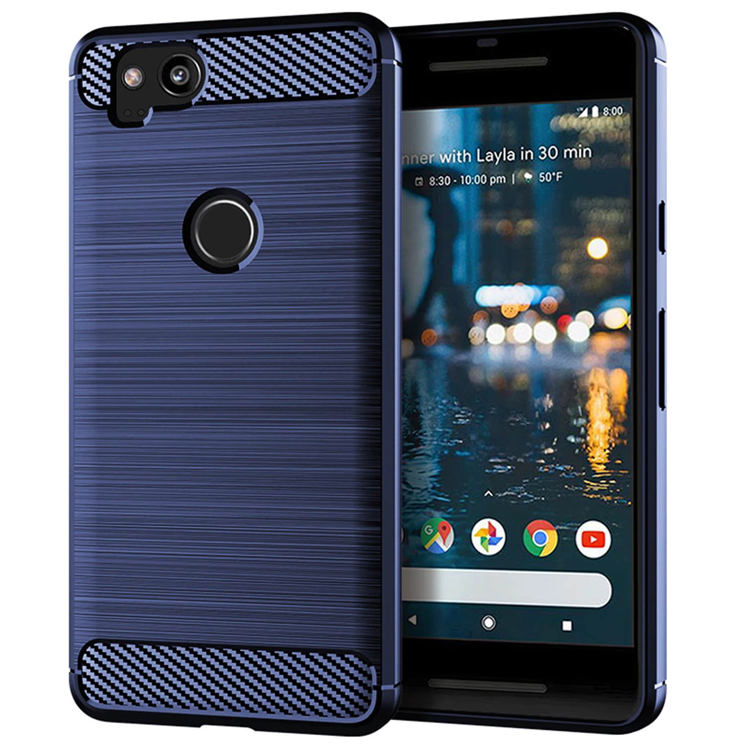 Matte Case For Google Pixel2 Shockproof Carbon Phone Cover for pixel 2 xl 2xl google Soft Silicone TPU Cases Bumper