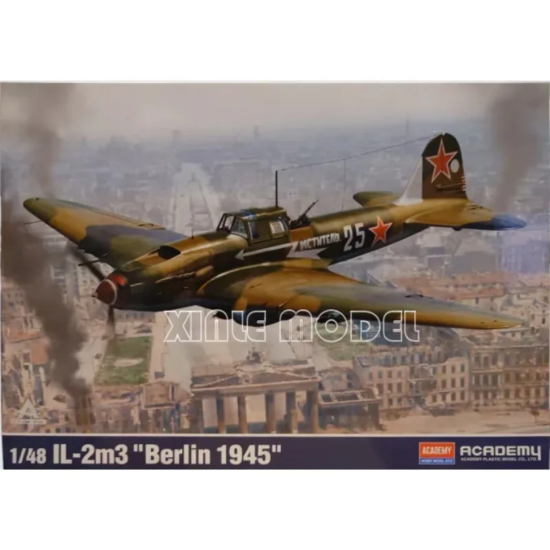 

Academy 12357 Il-2M3 "Berlin 1945" 1/48 Plastic Assembled Plane Model Kit DIY Toy
