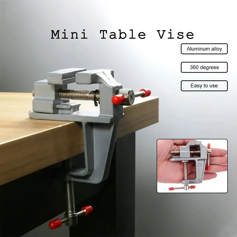 35MM Aluminium Alloy Table Bench Clamp Vise Multi-functional Bench Vise Table Screw Vise for DIY Craft Mold Fixed Repair Tool