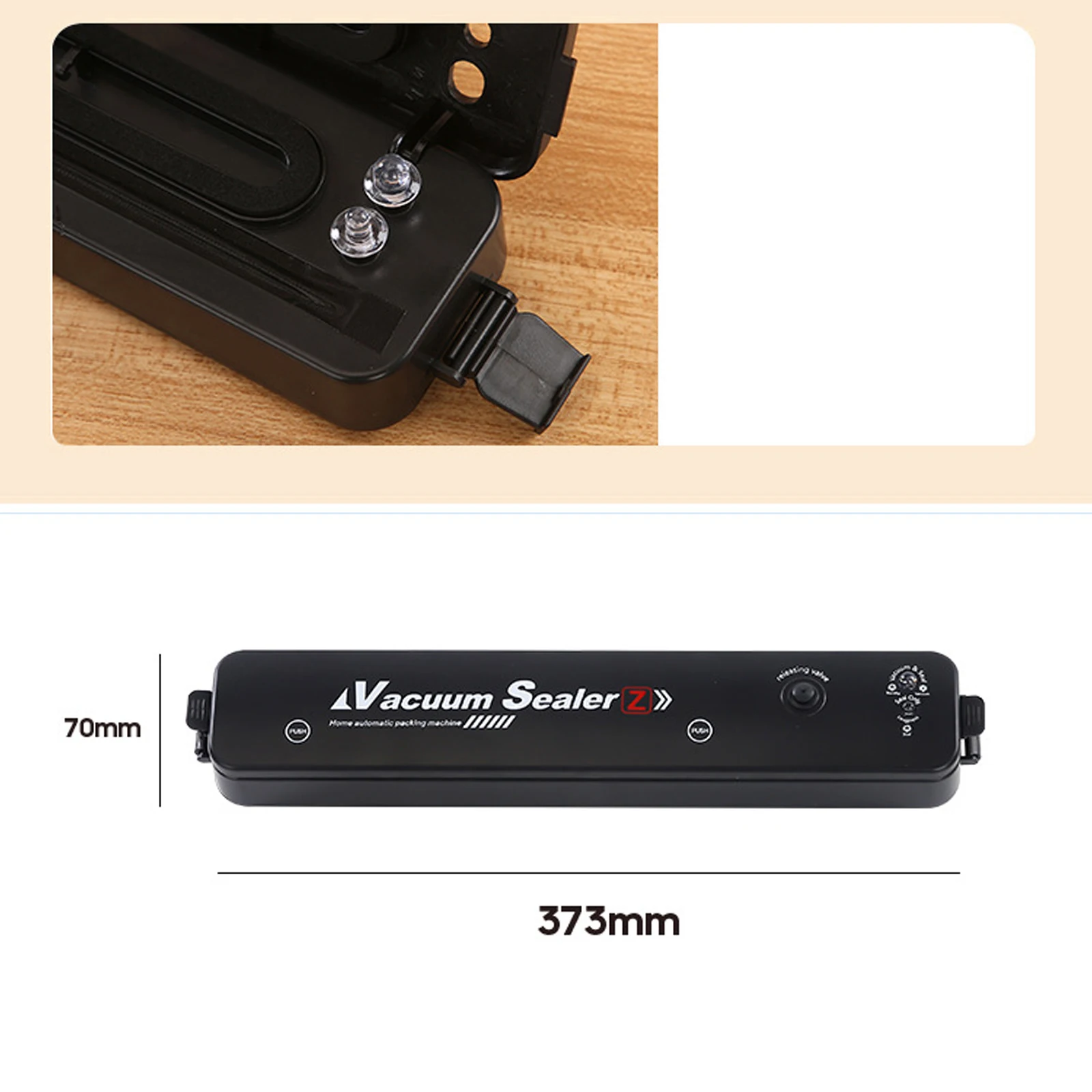 Automatic Vacuum Sealer Machine Multi Modes Food Sealing Indicator Lights with Sealed Bags Portable for Food Kitchen Home