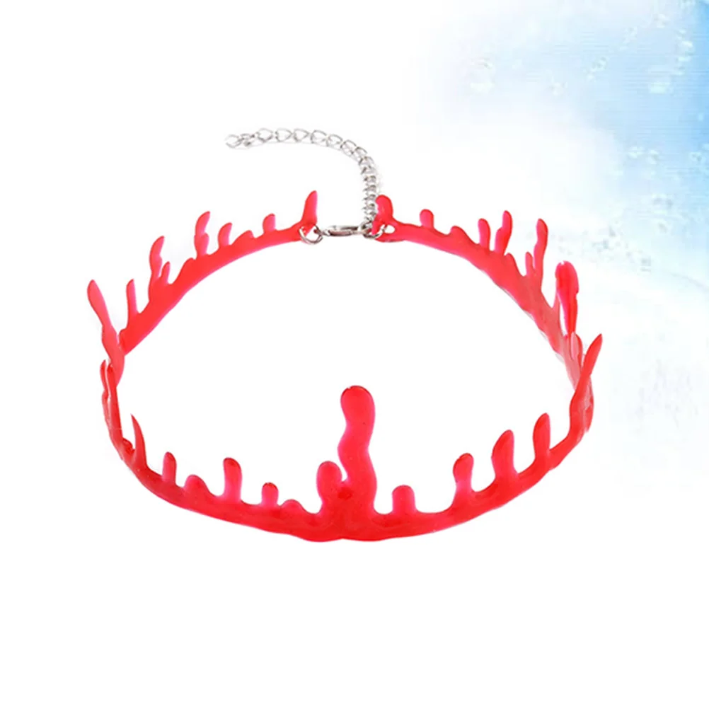 

6Pcs Blood Neck Chain Scary Halloween Necklace Charming Costume Party Decoration Gifts Blood Necklace