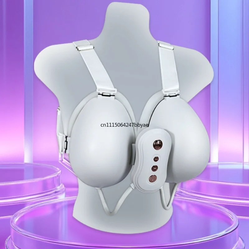 For USB Wireless Electric Breast Massage Bra Vibration Chest Enhancement Care Massager Device for Home Use