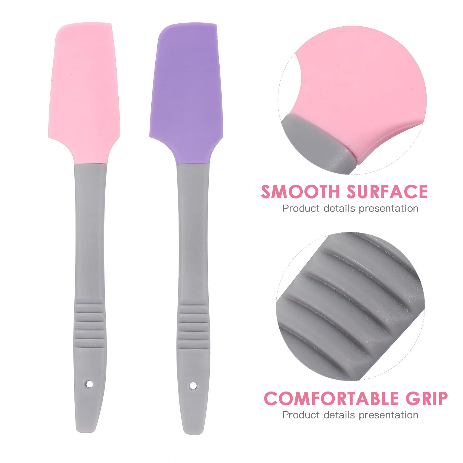 2 قطعة ملاعق شمع سيليكون مقبض طويل سطح أملس مكشطة شمع إزالة الشعر قابلة لإعادة الاستخدام غير عصا إزالة قضيب الشمع #4