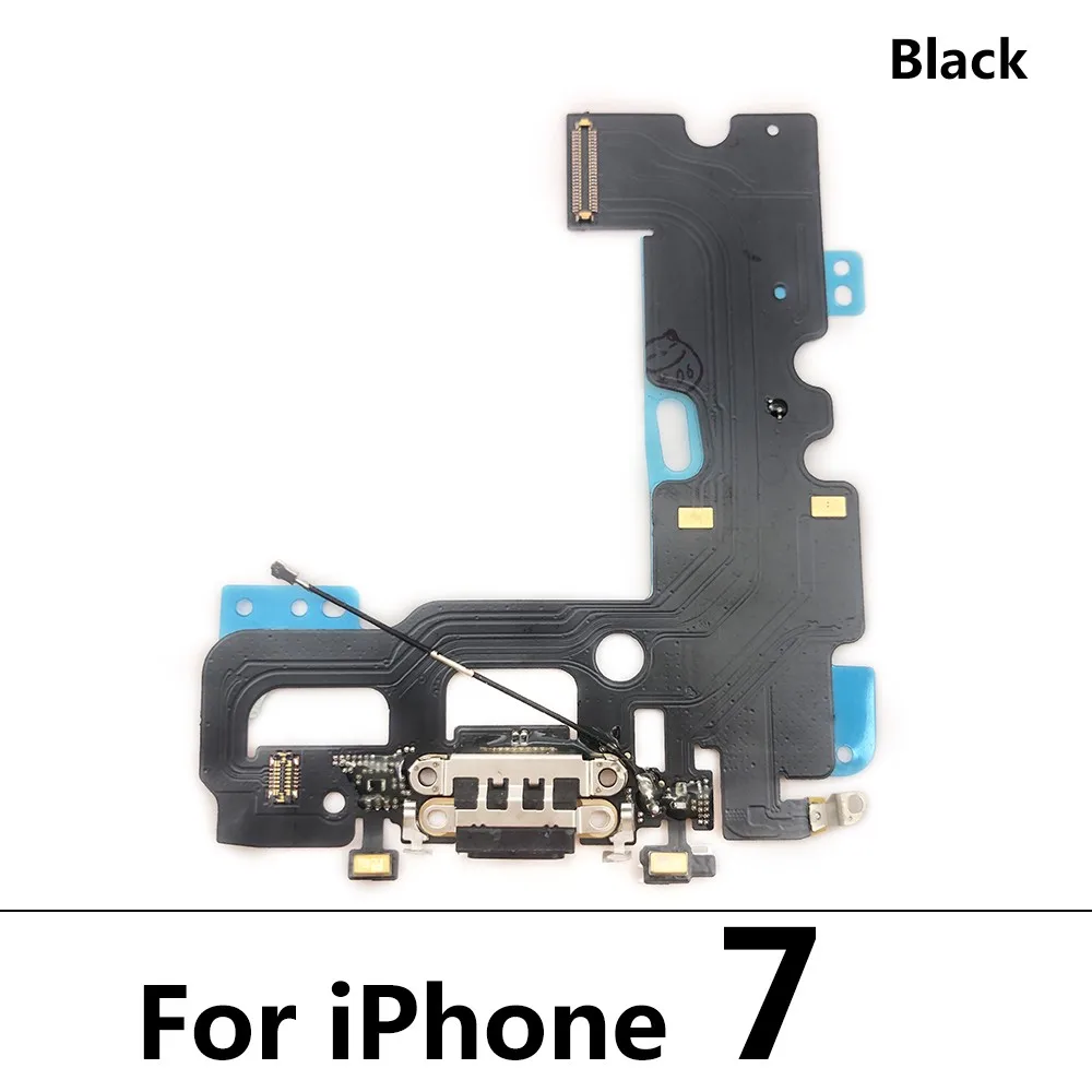 Conector USB porta de carregamento para iphone, cabo flex com micro e fone de ouvido, testado para 7, 8 plus, x, xr, xs max